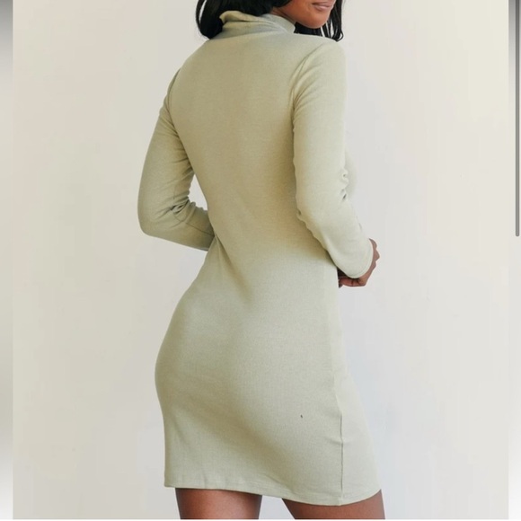 Princess Polly Long Sleeve Green Dress - Picture 3 of 8